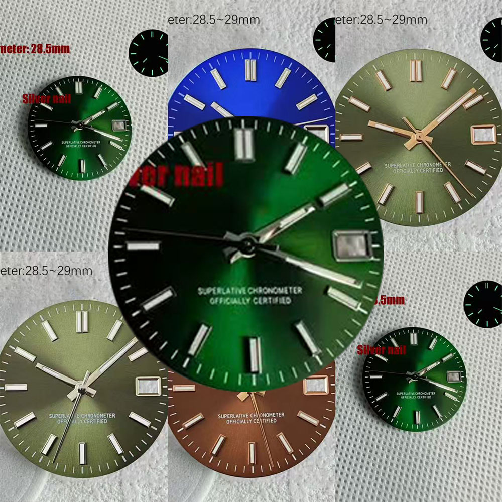 NH35 S Logo Date Green 28.5mm  - огляд і ціна Reel Case